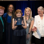 PA PCA Participant Nursing Home Transition Over 60 Award Winner Geraldine with Honorable Secretary of Aging Teresa Osborne